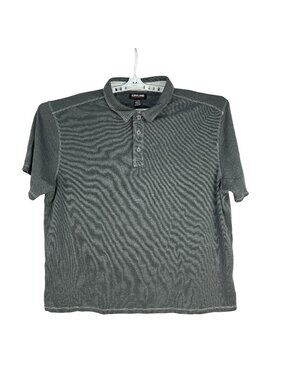 Kirkland Signature Mens Polo Shirt Gray Size 2XL Casual Comfort Tencel Blend
